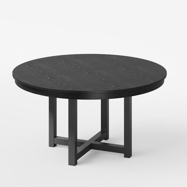 HomeRoots 42" Black Solid Wood Round Bar Table - Modern Bistro Design for Restaurants & Home Entertaining Spaces 712208