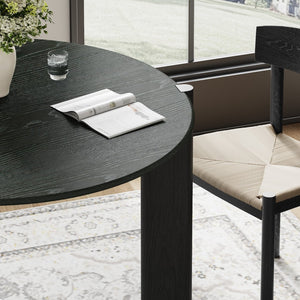 HomeRoots 42" Yellow Solid Wood Rounded Bar Table – Stylish Bistro Design for Home & Commercial Spaces! 712209