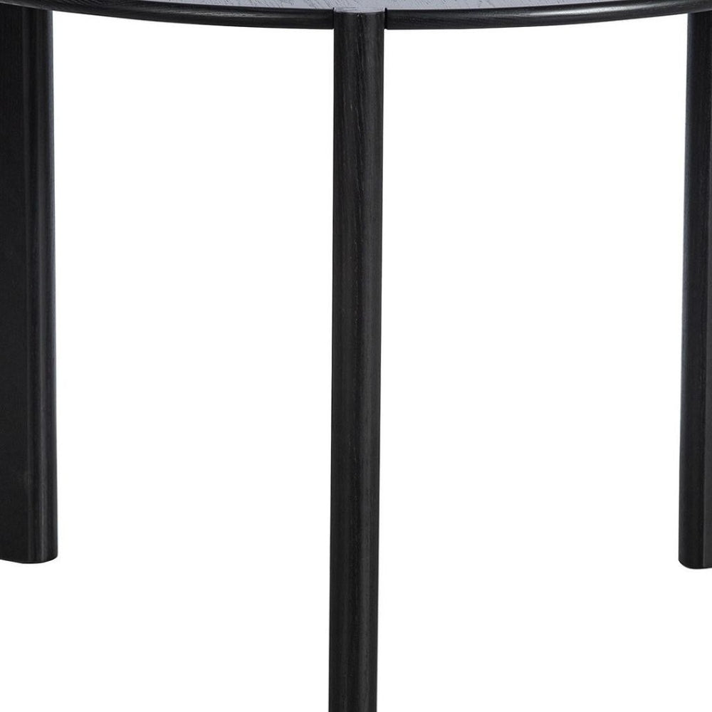HomeRoots 42" Yellow Solid Wood Rounded Bar Table – Stylish Bistro Design for Home & Commercial Spaces! 712209