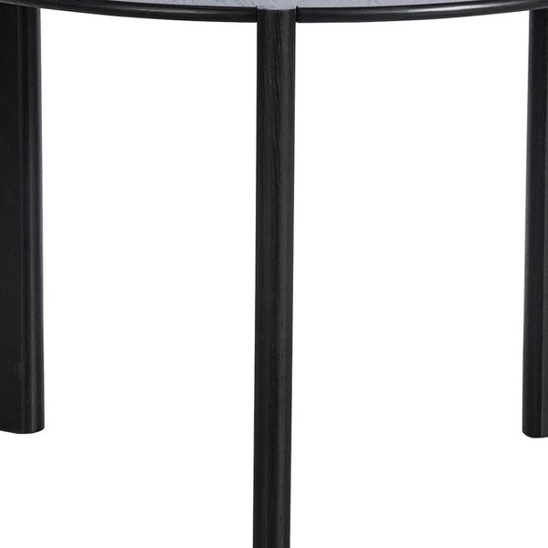 HomeRoots 42" Yellow Solid Wood Rounded Bar Table – Stylish Bistro Design for Home & Commercial Spaces! 712209