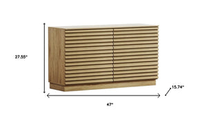 HomeRoots 47" Light Gray Solid Wood Console Cabinet - Stylish Six-Drawer Storage Solution for Any Room 712214
