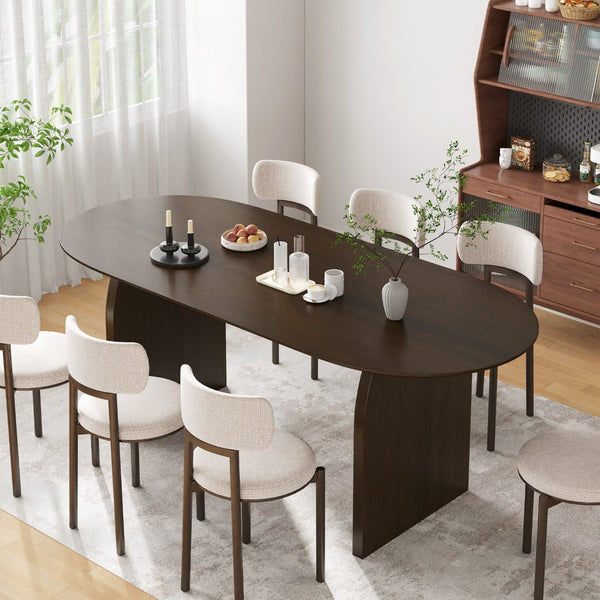HomeRoots 33" Yellow Solid Wood Oval Bar Table - Bright, Durable Design for Home or Commercial Gatherings 712217