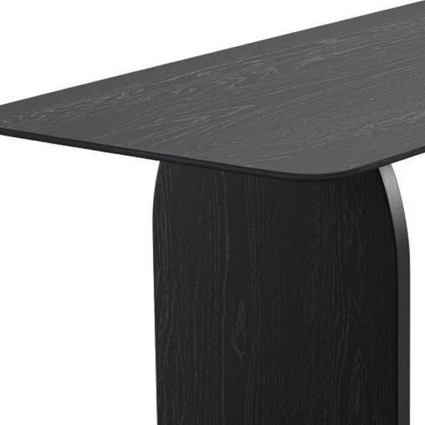 HomeRoots 33" Brown Solid Wood Oval Bar Table – Elegant Design, Versatile Seating for Dining & Social Spaces 712219