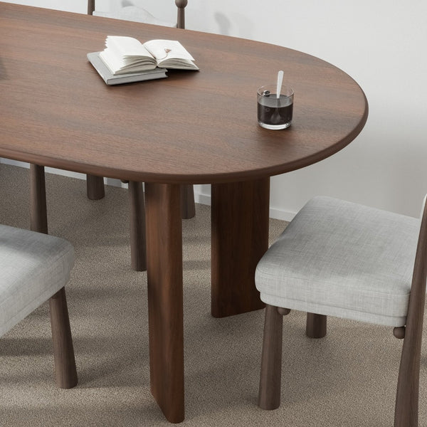 HomeRoots 33" Black Solid Wood Oval Bar Table - Sleek, Durable Design for Modern Dining & Entertaining Spaces! 712220
