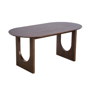 HomeRoots 33" Black Solid Wood Oval Bar Table - Modern Elegance for Dining, Social Gatherings & Stylish Spaces 712226