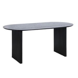 HomeRoots 33" Brown Solid Wood Oval Bar Table - Modern Design for Casual Dining & Entertaining, Seats 6 Comfortably 712227