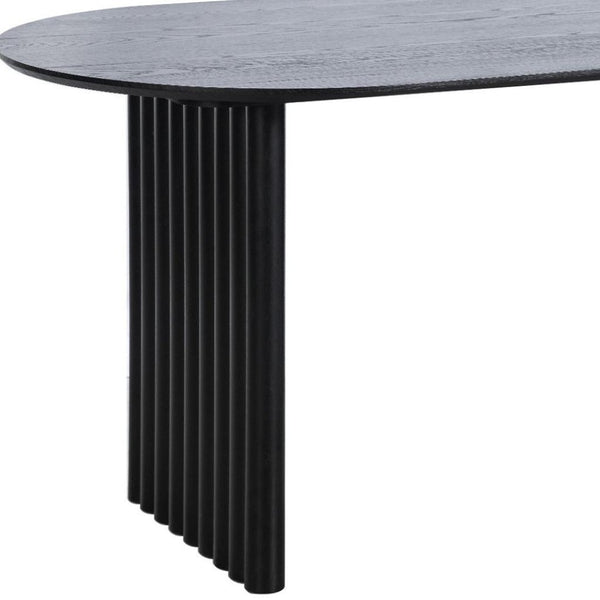 HomeRoots 33" Brown Solid Wood Oval Bar Table - Modern Design for Casual Dining & Entertaining, Seats 6 Comfortably 712227