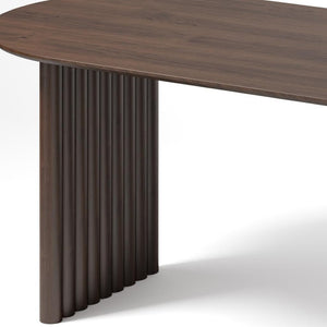 HomeRoots 33" Vibrant Yellow Solid Wood Oval Bar Table - Stylish Dining Centerpiece for Home & Commercial Use 712228