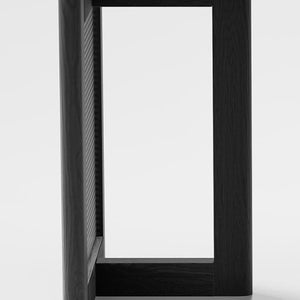 HomeRoots 46" Black Wood Rounded Bar Table - Stylish Centerpiece for Dining, Social Gatherings & Modern Decor 712251