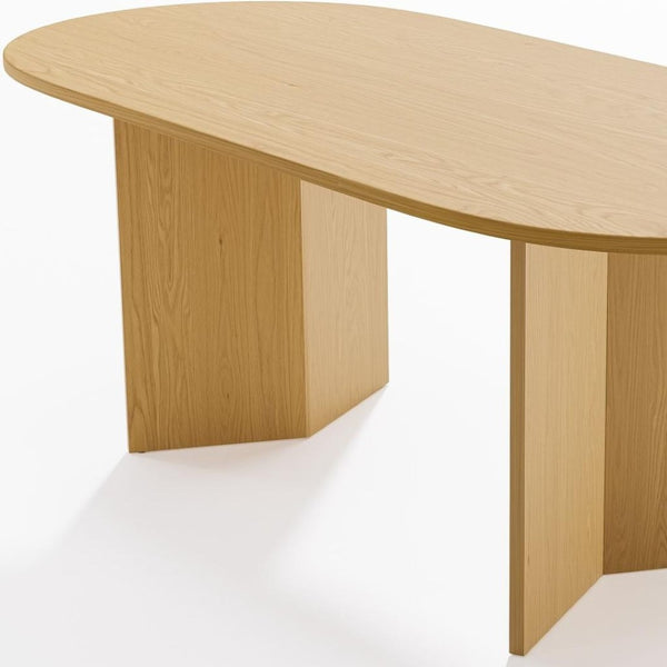 HomeRoots 67" Black Wood Oval Bar Table – Modern High-Top Design for Restaurants, Bars, and Stylish Gatherings 712255