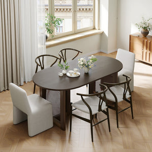 HomeRoots 79" Walnut Wood Square Bar Table - Modern Gathering Space for Restaurants & Homes, Seats 6 Comfortably 712260