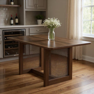 HomeRoots 79" Black Wood Square Bar Table - Modern Design for Dining & Entertaining, Seats 8 Comfortably 712261