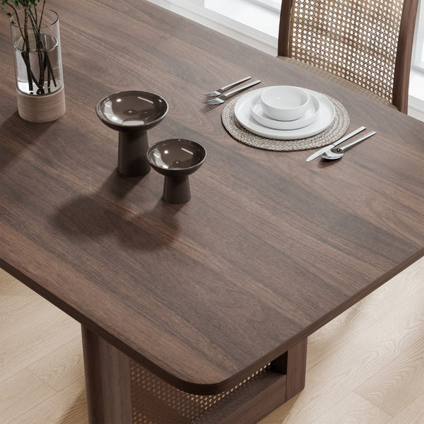 HomeRoots 79" Black Wood Square Bar Table - Modern Design for Dining & Entertaining, Seats 8 Comfortably 712261
