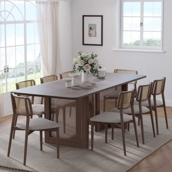 HomeRoots 79" Black Wood Square Bar Table - Modern Design for Dining & Entertaining, Seats 8 Comfortably 712261