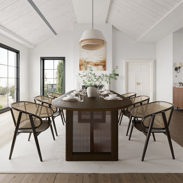 HomeRoots 79" Unfinished Wood Oval Bar Table - Stylish Farmhouse Charm, Customizable, Seats 8, Durable Design 712263