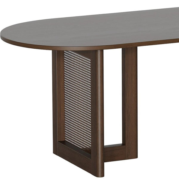 HomeRoots 79" Unfinished Wood Oval Bar Table - Stylish Farmhouse Charm, Customizable, Seats 8, Durable Design 712263