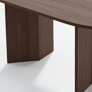 HomeRoots 79" Unfinished Wood Oval Bar Table – Customizable Dining Furniture for Gatherings with 8 Seats 712268