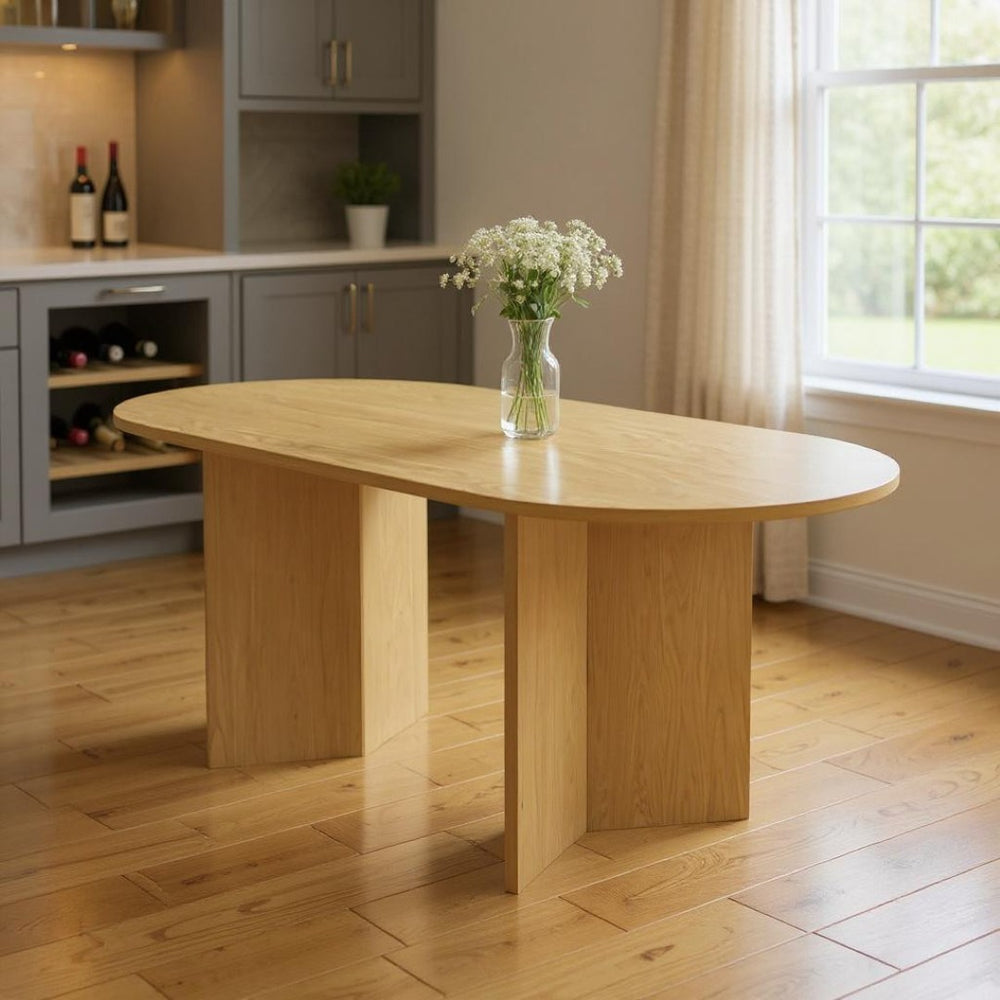 HomeRoots 79" Black Wood Oval Bar Table – Stylish, Spacious Design for Dining, Cocktails, and Entertaining Groups 712269