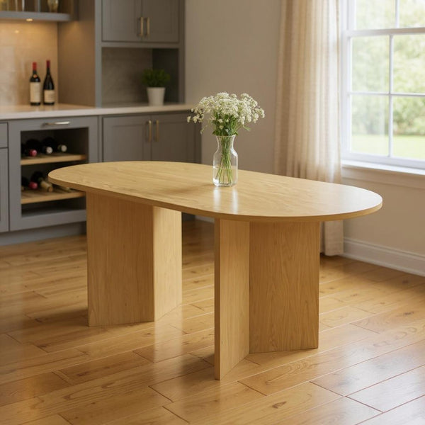 HomeRoots 79" Black Wood Oval Bar Table – Stylish, Spacious Design for Dining, Cocktails, and Entertaining Groups 712269