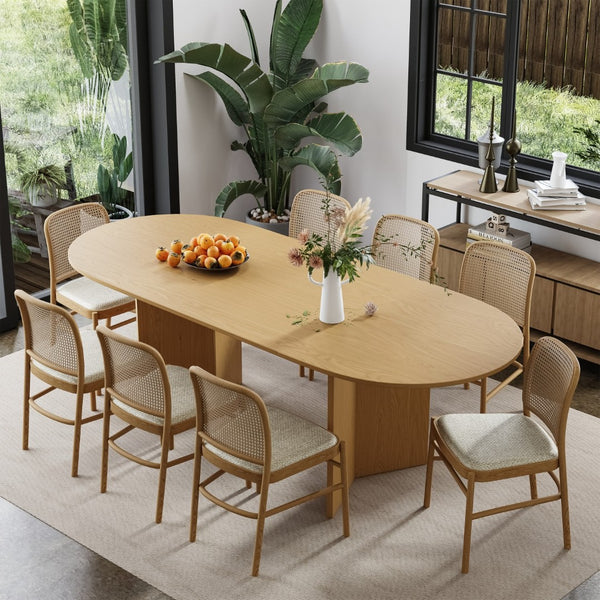 HomeRoots 79" Black Wood Oval Bar Table – Stylish, Spacious Design for Dining, Cocktails, and Entertaining Groups 712269