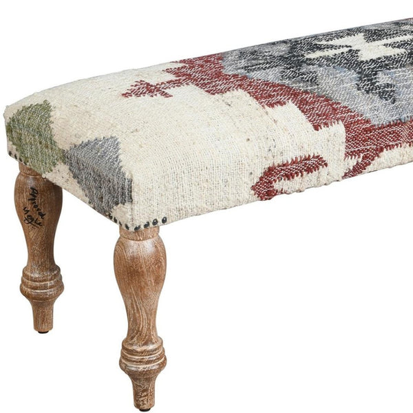 HomeRoots Brown Handcrafted Furniture Set - Timeless Craftsman Style in Durable Fabric & Solid Wood Design 712557