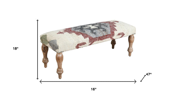 HomeRoots Brown Handcrafted Furniture Set - Timeless Craftsman Style in Durable Fabric & Solid Wood Design 712557