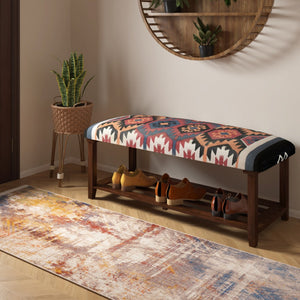 HomeRoots Brown Handcrafted Solid Wood Furniture Set - Timeless Craftsman Design for Cozy Living Spaces 712572