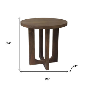 HomeRoots Brown Wood Free Form Furniture Set - Handcrafted Durable Design for Cozy Living Rooms & Gatherings 712574