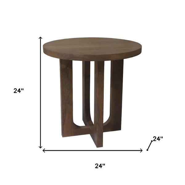 HomeRoots Brown Wood Free Form Furniture Set - Handcrafted Durable Design for Cozy Living Rooms & Gatherings 712574