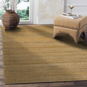 HomeRoots 9' X 12' Tan Jute Hand-Woven Area Rug – Natural Fiber Charm for Coastal & Bohemian Interiors 712655