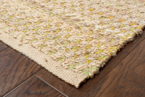 HomeRoots 9' X 12' Tan Jute Hand-Woven Area Rug – Natural Fiber Charm for Coastal & Bohemian Interiors 712655