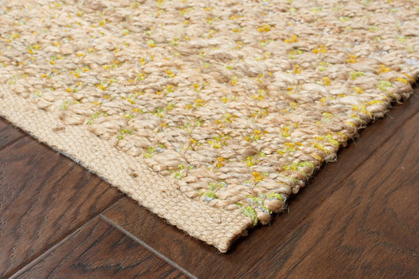 HomeRoots 9' X 12' Tan Jute Hand-Woven Area Rug – Natural Fiber Charm for Coastal & Bohemian Interiors 712655