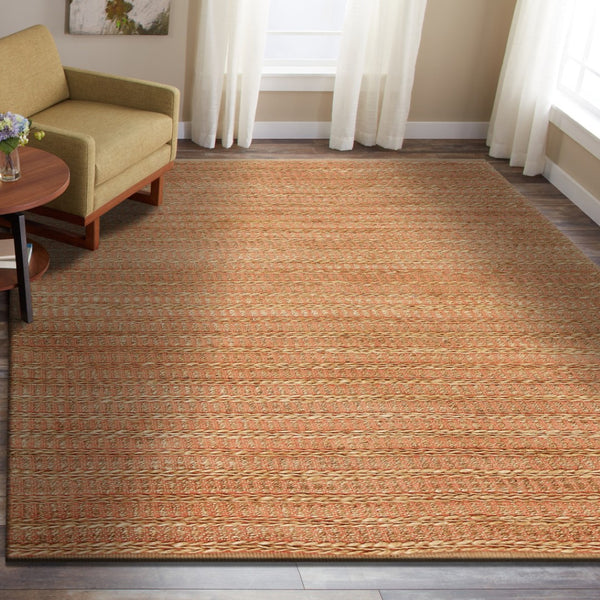 HomeRoots 6' Brown Jute Hand-Braided Round Rug – Eco-Friendly, Artisanal Charm for Rustic & Bohemian Homes 712656