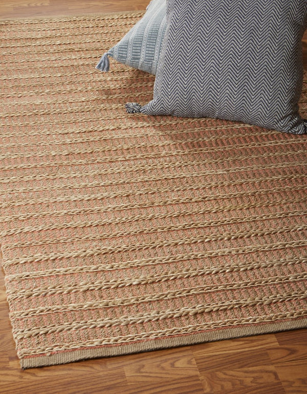HomeRoots 6' Brown Jute Hand-Braided Round Rug – Eco-Friendly, Artisanal Charm for Rustic & Bohemian Homes 712656