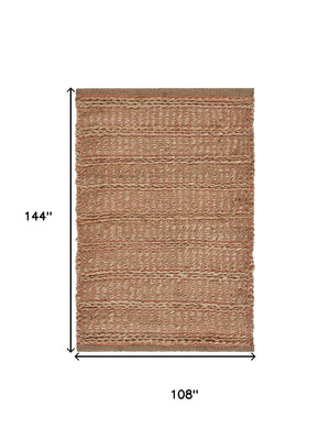 HomeRoots 6' Brown Jute Hand-Braided Round Rug – Eco-Friendly, Artisanal Charm for Rustic & Bohemian Homes 712656
