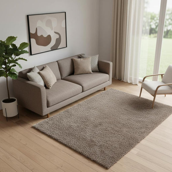 HomeRoots 5' X 7' Ivory Hand Loomed Area Rug - Luxurious, Stain-Resistant Comfort for Any Decor Style & Space 712659
