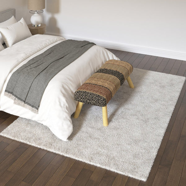HomeRoots 8' X 10' Ivory Hand Loomed Area Rug - Luxurious, Durable, Stain-Resistant, Artisan-Crafted Elegance 712660