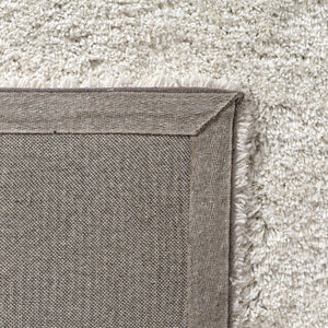 HomeRoots 8' X 10' Ivory Hand Loomed Area Rug - Luxurious, Durable, Stain-Resistant, Artisan-Crafted Elegance 712660