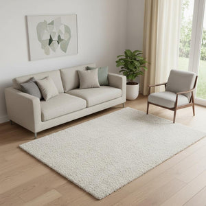 HomeRoots 8' X 10' Ivory Hand Loomed Area Rug - Luxurious, Durable, Stain-Resistant, Artisan-Crafted Elegance 712660