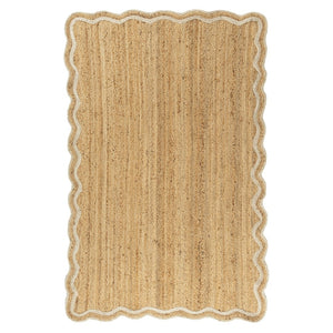 HomeRoots 9' X 12' Natural Jute Hand Braided Area Rug - Eco-Friendly, Rustic Charm, Durable, Low-Maintenance Decor 712663