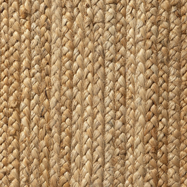HomeRoots 9' X 12' Natural Jute Hand Braided Area Rug - Eco-Friendly, Rustic Charm, Durable, Low-Maintenance Decor 712663