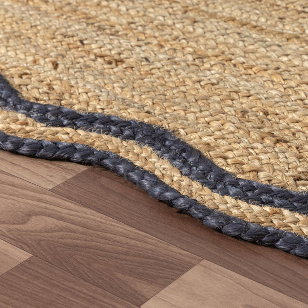 HomeRoots 5' X 8' Natural Jute Hand Braided Area Rug - Eco-Friendly, Durable, Rustic Charm for Any Space 712665