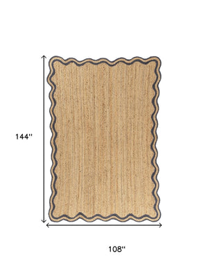 HomeRoots 8' Natural Jute Hand Braided Runner Rug - Artisanal Charm for Hallways, Kitchens, and Entryways 712667