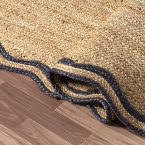 HomeRoots 8' Natural Jute Hand Braided Runner Rug - Artisanal Charm for Hallways, Kitchens, and Entryways 712667