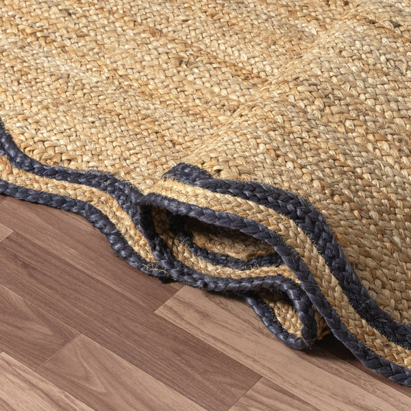 HomeRoots 8' Natural Jute Hand Braided Runner Rug - Artisanal Charm for Hallways, Kitchens, and Entryways 712667
