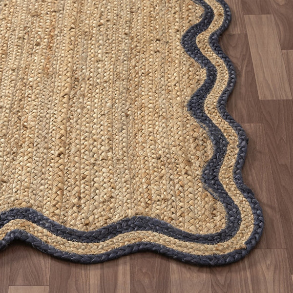 HomeRoots 8' Natural Jute Hand Braided Runner Rug - Artisanal Charm for Hallways, Kitchens, and Entryways 712667