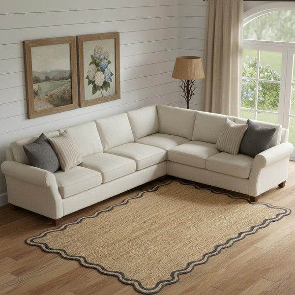 HomeRoots 8' Natural Jute Hand Braided Runner Rug - Artisanal Charm for Hallways, Kitchens, and Entryways 712667