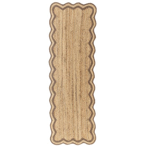 HomeRoots 5' Natural Jute Hand Braided Area Rug - Rustic, Eco-Friendly Design for Cozy Living Spaces & Durability 712668
