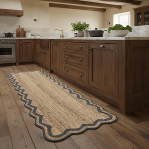 HomeRoots 5' Natural Jute Hand Braided Area Rug - Rustic, Eco-Friendly Design for Cozy Living Spaces & Durability 712668