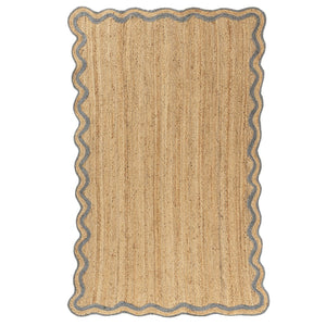 HomeRoots 5' X 8' Natural Jute Hand-Braided Area Rug - Cozy Rustic Charm, Non-Slip Backing, and Unique Texture 712672